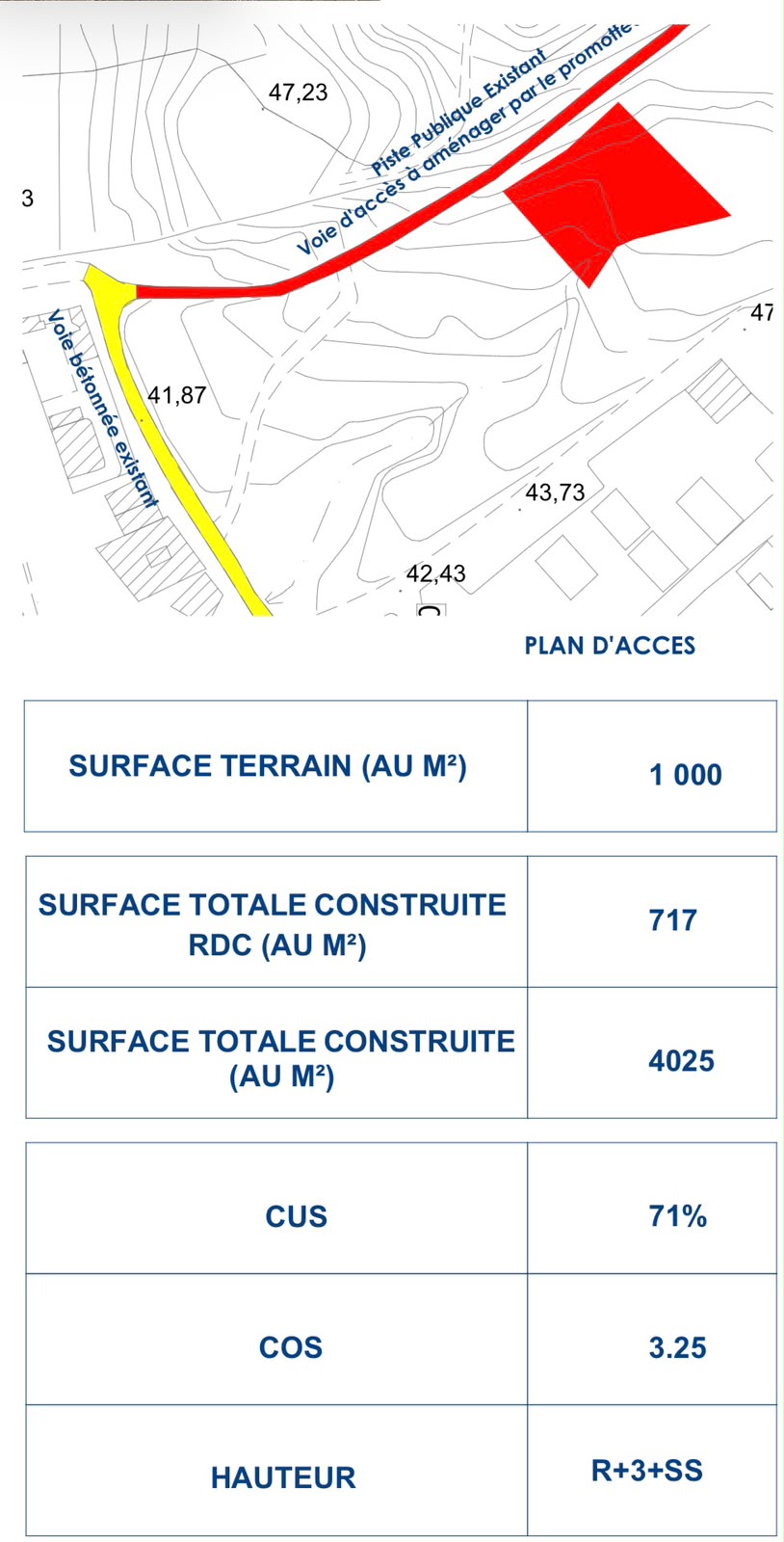 Terrain 1 000 m² avec vue Golf Royal – Moujahidine - Miniature 2